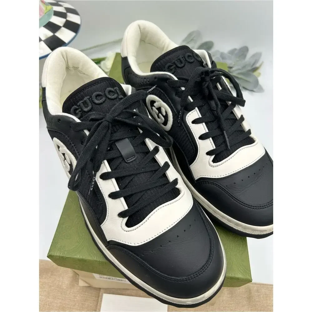 Men's Gucci Mac 80 low top leather sneakers size 10 made in Italy